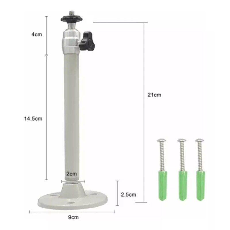 Estuchelandia Soporte De Techo Pared Para Bocina Proyector Camaras 1/4