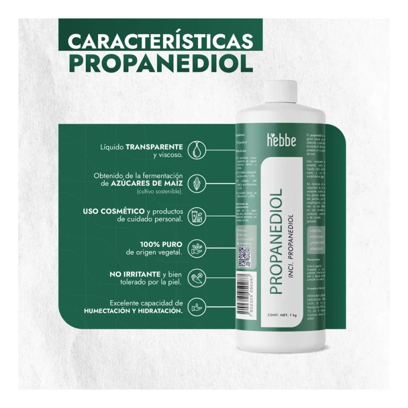 Propanediol Vegetal Humectante Sustituto De Glicerina 1kg