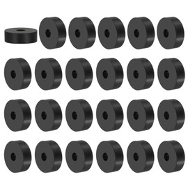PATIKIL Vielseitiger Gummispacer, 24 Stück 0,3"ID x 1,2"OD x 0,4"T Neopren Runde Anti-Vibrations-Isolationspads Isolator Gummibuchsen Spacer Unterlegscheibe für HVAC Bolzen Autozubehör