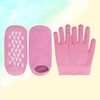 Moisturizing Gel Socks & Gloves for Hand and Foot Hydration, Exfoliation, and Callus Care Care Gloves 2ea
