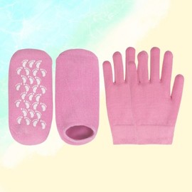 Moisturizing Gel Socks & Gloves for Hand and Foot Hydration, Exfoliation, and Callus Care Care Gloves 2ea