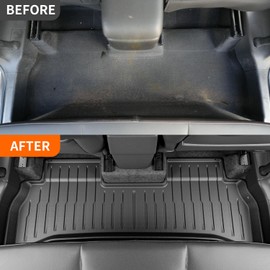 powoq FWD Floor Mat Compatible with 2021-2025 Chevy Trailblazer Cargo Mat Trunk Mat TPE Cargo Liner Replacement for 2021-2025 Chevy Trailblazer FWD Accessories (FWD Floor Mat+Trunk Mat+Backrest Mat)