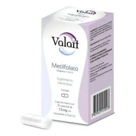 Valait Metilfolato 7.5 Mg Suplemento Alimenticio 30 Cápsulas Sabor Sin Sabor