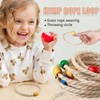 Kasoud Quoits Games Set, 8PCS Quoits Ropes Ring Toss Games,