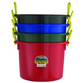 Little Giant® Plastic Muck Tub | Durable & Versatile Utility Bucket with Handles | Muck Bucket | Durable Handles | 40 Quart | Black