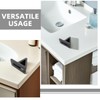 BIUDECO Bathroom Foot Mount Shaving Leg Stool Non-slip Surface Easy