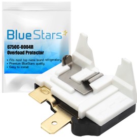 BlueStars - Protector de sobrecarga de refrigerador ultra duradero 6750C-0004R, pieza de repuesto para refrigeradores LG y Kenmore, sustituye a 6750C-0005P