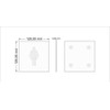 Door Sign Women's Toilet UV Print 12 x 12 cm