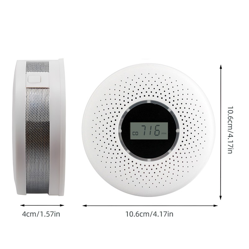 Smoke and Carbon Monoxide Detector Combo with Sound Warning and