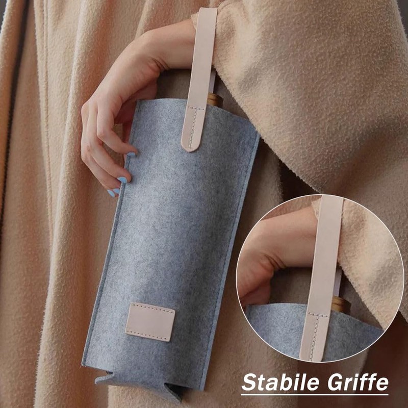 QUEXLAI Wine Bag, black, Modern