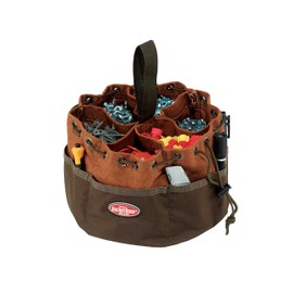 Bucket Boss Parachute Bag Small Parts Bag in Brown, 25001