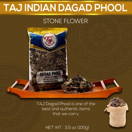 TAJ Premium Indian Dagad Phool, Stone Flower, 3.5-Ounce (3.5oz)