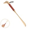 Healvian Long-handled Shoes Shoe Helper Metal for Seniors Beech