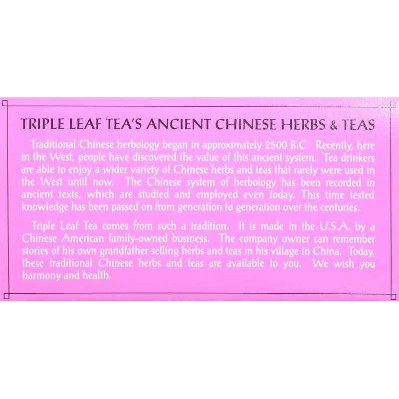 Triple Leaf Tea Bags, Mulberry Leaf, 20 Count