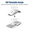 NORMIA RITA Foldable Arc Wireless Mouse Silent Click Bluetooth 2.4GHz
