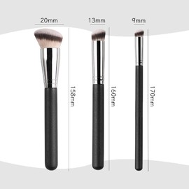 3-Piece Makeup Brush, Concealer Brush, Eye Makeup Brush, Fundus Concealer Brush, Soft Bristle Concealer Brush, Eye Makeup Brush.