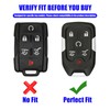8T69T for GMC Chevy Key Fob Cover with Keychain Accessories