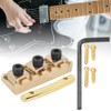 Electric Guitar String Lock Nut with Headstock String Retainer Bar