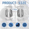 2 Pairs Universal Battery Post Terminal Shims, Car Battery Negative/Positive