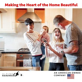 ALPINE HARDWARE Solid Stainless Steel Euro Bar Cabinet Handle Drawer Pull (1/2-inch Diameter), 15-inch Length (12.63-inch Hole Center) (Matte Black)