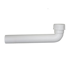 Schläfer 439102 - Outlet Pipe 90° | 1 1/2 Inch x Diameter 40 mm | 250 mm Length | For Connecting the Waste Water Connection | Drain Elbow | 90 Degree | for Sink Odour Trap | Kitchen Sink | Includes