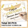 Doodlream 30PCS Gold Stars Certificate of Achievement Completion Award Recognition