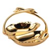 Double Fruit Plate Zinc Alloy Dual Fruit Tray Decorative Fruit