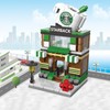 Street View City Cafe Building Kit, 167PCS Coffee Shop Modular