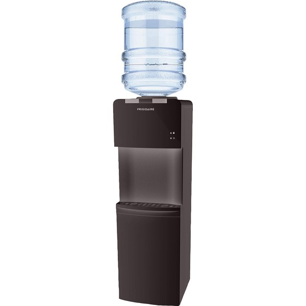 Frigidaire EFWC498 - Top Loading Cooler Dispenser -Hot & Cold Water - Child Safety Lock - Innovative Slim & Sleek Design, Holds 3 or 5 Gallon Bottles - Black