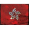 Ontrada Blechschild 20x30cm gewölbt Hongkong Flag Hong Kong Rost Deko