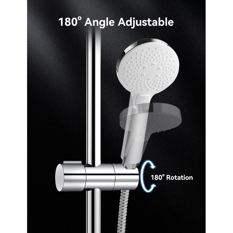 Magichome Shower Head Holder for 19-25MM Riser Rail, Adjustable Shower