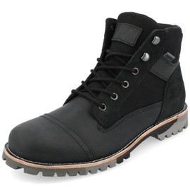 Territory Brute Tru Comfort Foam Water Resistant Cap Toe Lace-up Ankle Boot Black 12 Medium MENS US