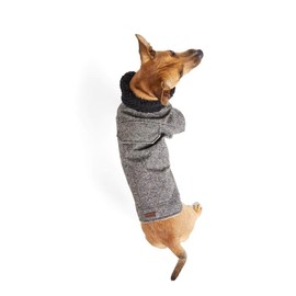 Reddy Grey Textured Fleece Dog Jacket, X-Large