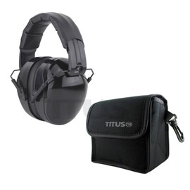 TITUS Triple Black B4 32 NRR Earmuffs Noise Reduction Hearing Protection