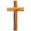 Wooden cross made from olive wood