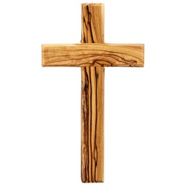 Wooden cross made from olive wood
