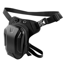 Pryzmax Bum Bag, Leg Bag, Motorcycle Tank Bag, Bag, Leg, Waterproof Thigh Bag, Tank Bag, Belt Bag, Men for Cycling, Hiking, Climbing, Black