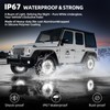 Tavaray 4PCS 14" Pure White Wheel Lights Adjustable 6500K Ultra-Bright