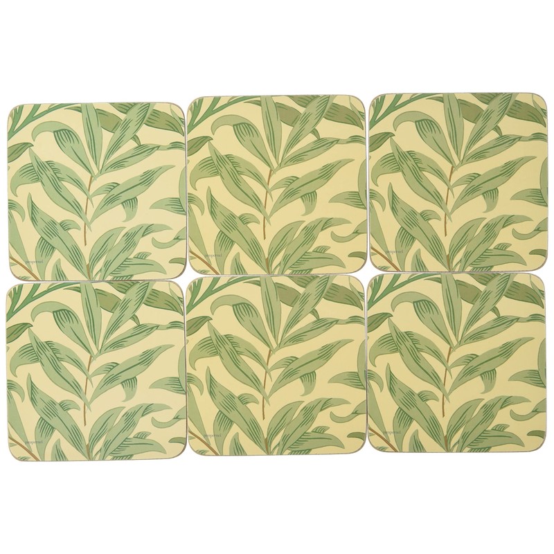 Portmeirion Home & Gifts Willow Bough Green Coasters S/6 (s),