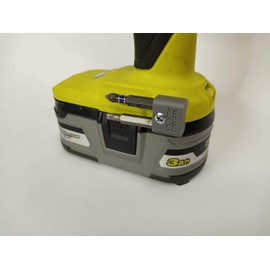 Side Mounted MAGNETIC Bit Holder for MAKITA 18V and Ryobi 18V Drills, Drivers, Impacts (Grey)