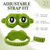 3D Frog Sleep Mask, Funny Cute Frog Eye Mask, Soft