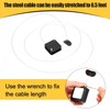 Mimorou 9 Pcs 6.5 ft Retractable Security Cable Lock with