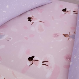 Catherine Lansfield Dancing Fairies Junior Fitted Sheet Pink