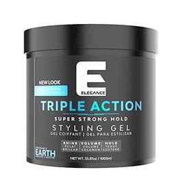 E Elegance Triple Action Hair Gel Earth, 33.8 oz /1000ml