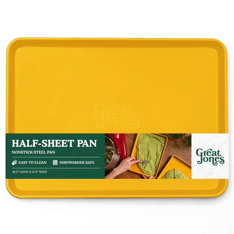 Great Jones Holy Sheet Pan (Mustard) | Nonstick, Half-Sheet Pan