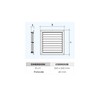 The Ventilation G15DR2 X 2B-Y Grid Plastic with Measuring Cup
