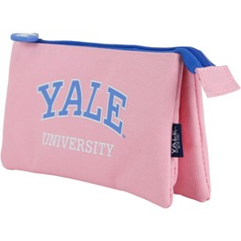 DOHE - School Pencil Case with 3 Compartments - Zip, Robust Polyester, 23 x 12 x 2.5 cm, School Supplies - Yale University Pink Lady - Pink, Case, pink, Case