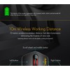 Wireless Mouse, Silent Click, 2.4GHz, 1600 DPI, Black with USB