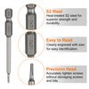 HARFINGTON 2pcs Magnetic Triangle Screwdriver Bit TA20 1/4" Hex Shank