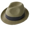 Edge City Men's Straw Hat, Foldable, Large Size, 78/Beige 3